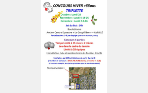 Concours du Lundi +55ans et loisirs -AVRILLE