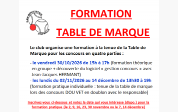 Formation interne table de marque